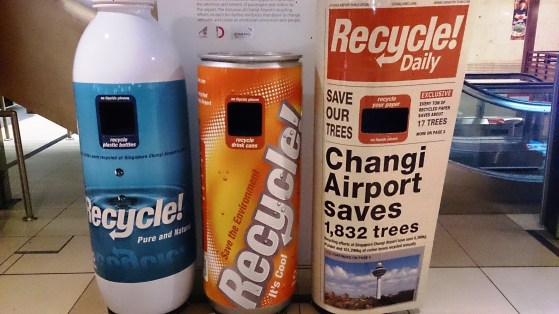Figure 2 Recycling Bins at Singapore Changi Airport